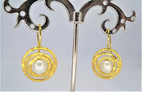 Orecchini oro giallo etrusco - orecchini,