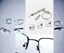 10X NASELLI di ricambio OCCHIALI silicone  riparazione + cacciavite custodia 