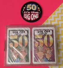 50th Birthday Playing Cards &