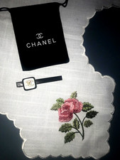 CHANEL  HAIR CLIP  WHITE -BLACK / CHANEL HAIR TIE