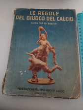 LIBRO 1939 REGOLE DEL GIUOCO CALCIO CON TIMBRO MINATORI GENIO MILITARE E FIRME