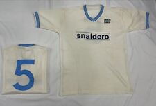 Maglia NAPOLI Bianca SNAIDERO 5 KROL 1981/82 Lanetta Vintage Calcio Pezzo Unico