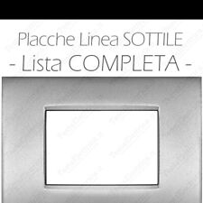 Placche compatibili Bticino Living Light AIR 3,4,7 posti ABS e Metallo (no orig.