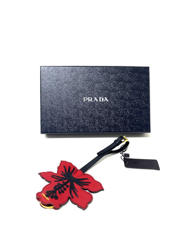 Ciondolo prada rosso nero - ciondolo, prada;