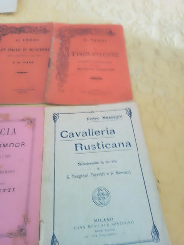 Lotto libretti opera - libretti, d'epoca