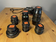 CINE Soviet lens set - Helios 44m Mir 37 Mir 20 Jupiter 9 Tair 11a Jupiter 21 m