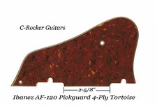 Ibanez AF120 Artstar 1990-2000 4 strati TARTARUGA battipenna progetto chitarra fatto a mano 