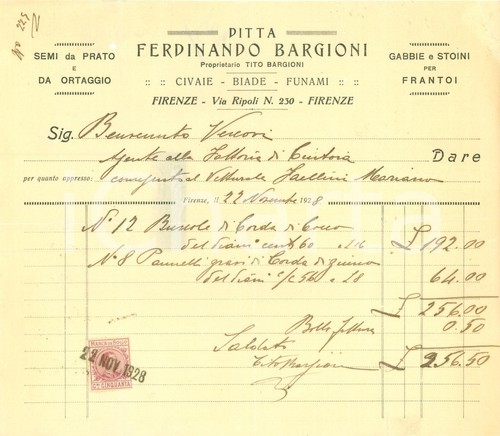 1928 firenze ditta ferdinando - 1928,