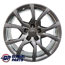 Audi A5 8T Cerchio Ruota In Lega Argento 18" 8.5J ET:29 Star Spoke 8T0601025E