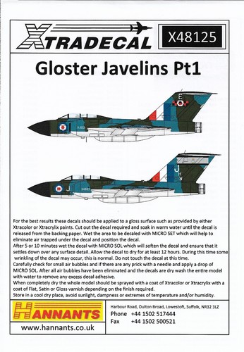 X48125 xtradecal gloster - x48125,