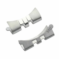 2 - 550 END PIECE LINK PER BARRA MOLLA GRASSA JUBILEE BAND ROLEX GMT 1675 16710 20MM