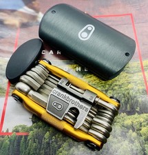 Crankbrothers M19 Gold Bicicletta Multiutensile Catena Esagonale Strumento Chiave a Raggi Nuovo senza etichette