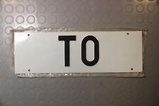 PER TARGA QUADRATA TORINO TO BIANCA AUTO EPOCA YOUNGTIMER ACCESSORIO anni  80/90