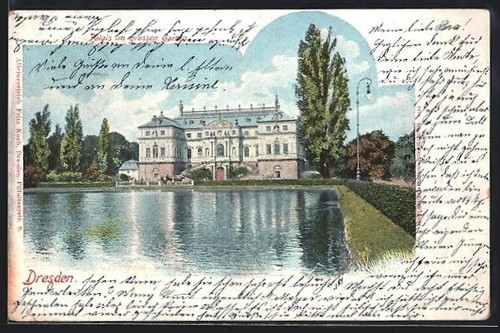Cartolina dresda palazzo nel - cartolina,