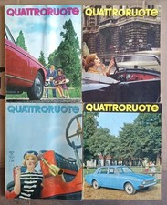 Lotto 4 Riviste Quattroruote Anno 1963 Copertine Visibili in Foto MV/1