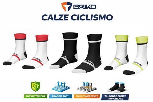Calzini calze ciclismo briko - calze,
