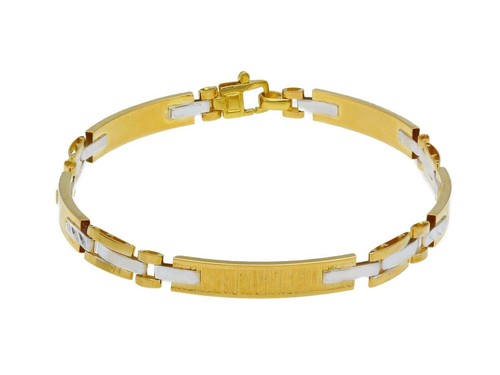 Bracciale oro giallo bianco - bracciale,