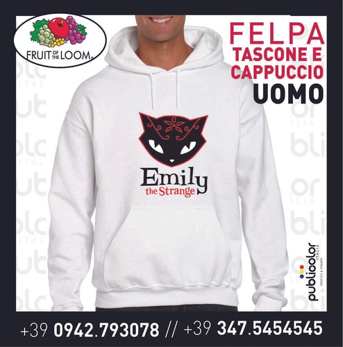 Felpa cappuccio tascone - felpa,