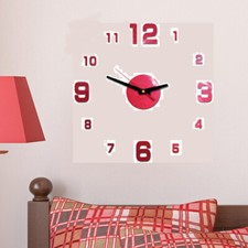 OROLOGIO DA PARETE 3D ROSSO