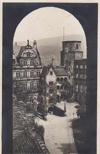 Heidelberg veduta nel - , cortile