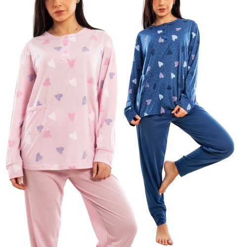 Pigiama donna lungo - set, due
