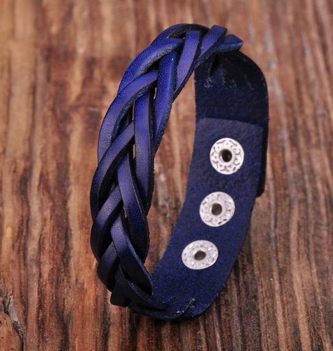 Braccialetto pelle d06 - braccialetto,