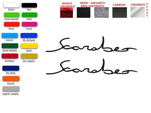 Adesivi scritta scarabeo - ,