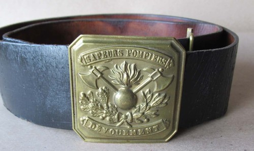 Antique old french fireman - french,