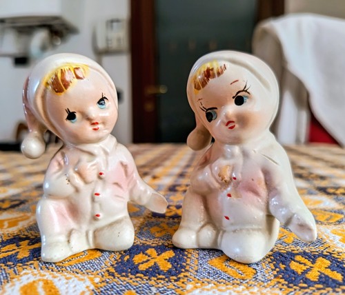 Coppia statuine ceramica - statuine,