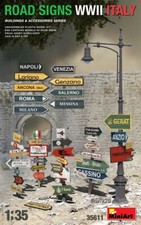 Road Signs WWII Italy Cartelli