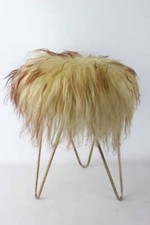 Sgabello tripode anni 70 ferro