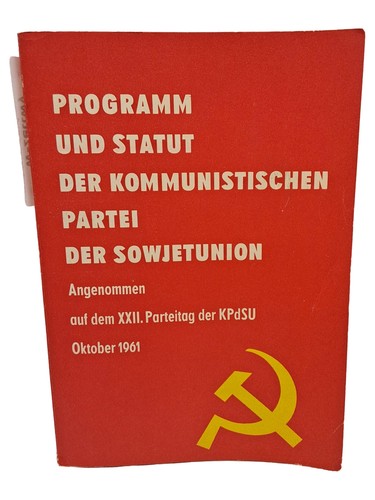 Programm und statut kpdsu 1961 - und,