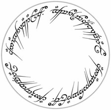 Adesivo One Ring Signore degli