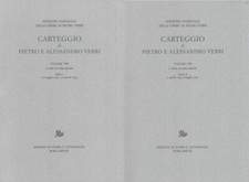 Carteggio di Pietro e Alessandro Verri 2008 Edizioni storia letteratura