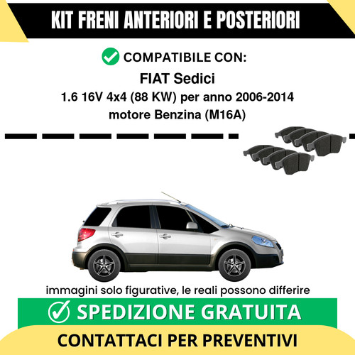 Pastiglie freno ant post - freno,