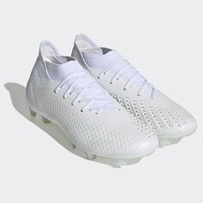 Scarpe da calcio Adidas Predator Accuracy.1 FG GW4570 bianche unisex da uomo US6,5-10