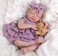 Body Reborn Baby Doll 20" realistico floppy neonato bambina accessori alimentazione