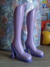 "WINX" stivali per Bambola "TECNA", "Magic WINX", 2004, colore lilla,  h. 11 cm.