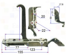Smeg Gas Fire 2 Cerniere per