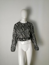 ZARA MAGLIA BLUSA MAGLIETTA TAGLIA M COLORE PITONATA