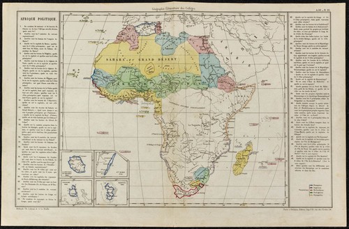 1860ca carta africa - 1860ca,