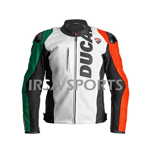 Giacca pelle corsa - in,