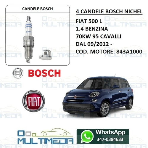 Candele bosch nichel - bosch, fiat