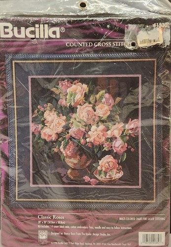 Bucilla classic roses - classic, kit