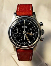 RARE TISSOT PRE-SEASTAR LEMANIA 1281 MILITARY CHRONOGRAPH BIG PUSHERS 1YW ! 