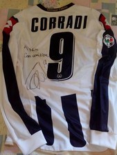 Maglia Udinese Calcio Lotto Corradi autografata. Match Worn Patch Serie A Italia