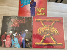 lot 3 vinyles LP 33 T funk soul motown"Kool & the gang""Commodores""ronnie jones