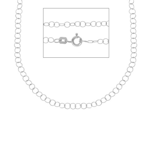 Catena oro bianco 18k maglia - bianco, 18k,