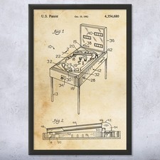 Xenon Pinball Patent Wall Art