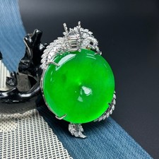 Collana aureola diamante giada